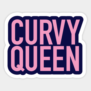 Curvy Queen Celebrate Your Curves Sticker